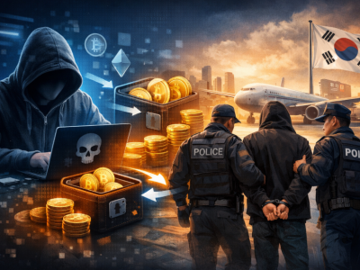 디지털자산 주소 변조 수법으로 수십억 탈취한 해외 해커, 한국 압송