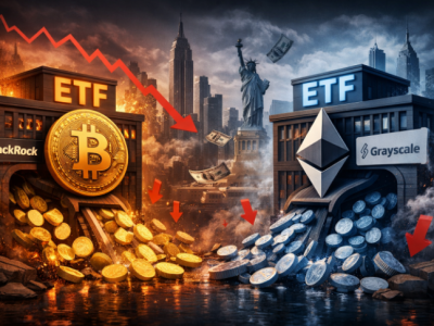 비트코인·이더리움 현물 ETF 동반 순유출…블랙록 IBIT·그레이스케일 ETHE에서 자금 이탈