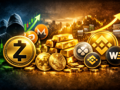2025년 암호화폐 시장, 지캐시(ZEC) 861% 상승... 프라이버시 코인과 금 연동 토큰들이 시장을 이끌다