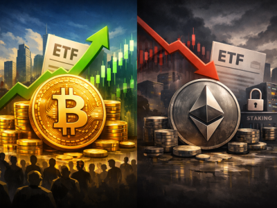 비트코인과 이더리움 ETF, 연초 자금 흐름의 뚜렷한 차이