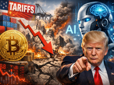 비트코인 6만 4천 달러 '풍전등화'… 관세 폭탄과 AI 공포가 덮친 가상자산